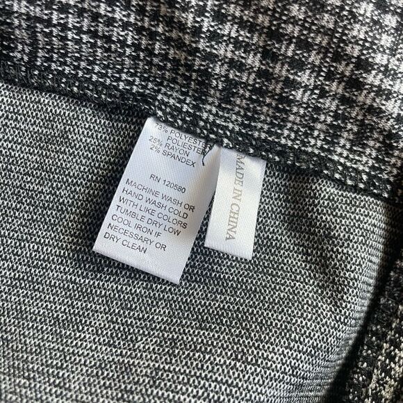 AMANDA + CHELSEA Ankle pant Black and Gray Size 4 - Picture 6 of 12